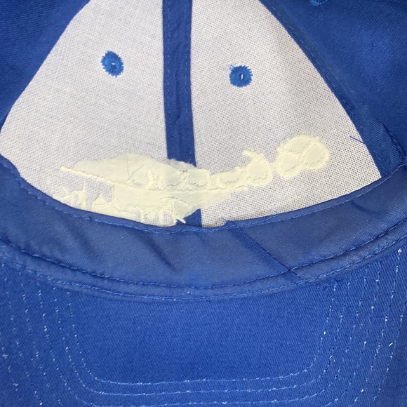 Pretzels Inc Baseball Hat Unisex OSFA Blue White Strapback Cap - Picture 11 of 13